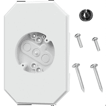 New Arrivals Siding Mounting Kit, 8141DBL Outdoor Light Block,White