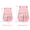 thumbnail image 3 of HJYCHN Backpack for Lightweight 3 Piece Set Ergonomic Large Capacity Daypack for Girls Kids 5-15 Years School Backpacks Blue M, 3 of 9