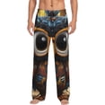 thumbnail image 1 of Fotbe Quirky Owl With Glasses Pantalones de Pijama para Hombre, Pantalones de Dormir, Pantalones de Casa con Cintura Ajustable y Bolsillos-XX-Large, 1 of 6