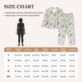 thumbnail image 4 of Picia Cartoon Animals Pattern Women’s Long-Sleeve Sleepwear Set - Soft 2-Piece Loungewear with Pockets, Comfy PJs for Relaxing Nights-X-Large, 4 of 7