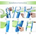 thumbnail image 4 of Portable Baby Toddler Soft Toilet Chair Ladder Kids Adjustable Safety Potty Training Seat with Soft Cushion and Non-Slip Wide Steps for Girls and Boys, 4 of 11