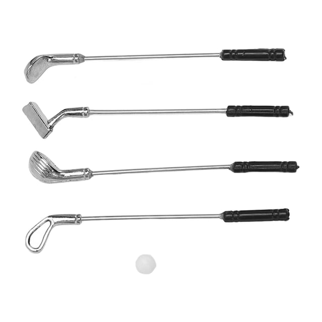 Miniature Golfing Clubs Dollhouse Golfing Club High Simulation Exquisite Texture for Dollhouse ANGGREK Otros