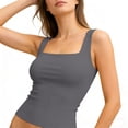 thumbnail image 5 of Sleeveless Slim-Fit Tank Top for Women Square Neck Solid Color Cami Soft Breathable Stretchy Basic Layering Top for 2026 Daily Casual Wear, 5 of 7