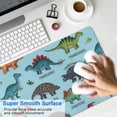 thumbnail image 4 of Long Mouse Pads for Desk,LightBlue Cartoon Dinosaurs Names Desk Mats on Top Of Desks, Desk Mouse Pad Extra Large with 3mm Non-Slip Base and Stitched Edge for Gaming,Work,Home 31.5"x11.8", 4 of 5