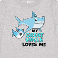 thumbnail image 4 of Inktastic My Great Uncle Loves Me with Cute Sharks Boys or Girls Baby T-Shirt, 4 of 5