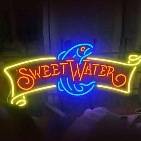 Queen Sense 20"x12" Sweet Water SweetWater Brewing Neon Sign Man Cave Handmade Neon Light 120SWBL