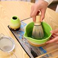 thumbnail image 2 of Matcha Whisk Set, Matcha Bowl with Spout, Matcha Whisk and Holder, Bamboo Matcha Scoop and Stainless Sifter - 5 Pcs Jade Green Matcha Kit for Matcha Lover, 2 of 5
