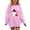 Pink, variant on Enjoytime Halloween Crewneck Sweatshirt Ghost Pumpkin Graphic Long Sleeve Pullover Top Cute Fall Fashion Kids Clothes Girls