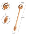thumbnail image 3 of Cartoon animal stirring spoon wooden coffee spoon suitable for kitchen 2PCS, 3 of 12