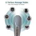 thumbnail image 3 of Masajeador de espalda y cuello de mano 120 varios masajeadores de terapia de percusión + vibración Masajeador de tejido profundo inalámbrico y recargable Regalos de relajación para mujeres, hombres, papá, mamá y toda la familia Vhermosa FLD-2468, 3 of 7