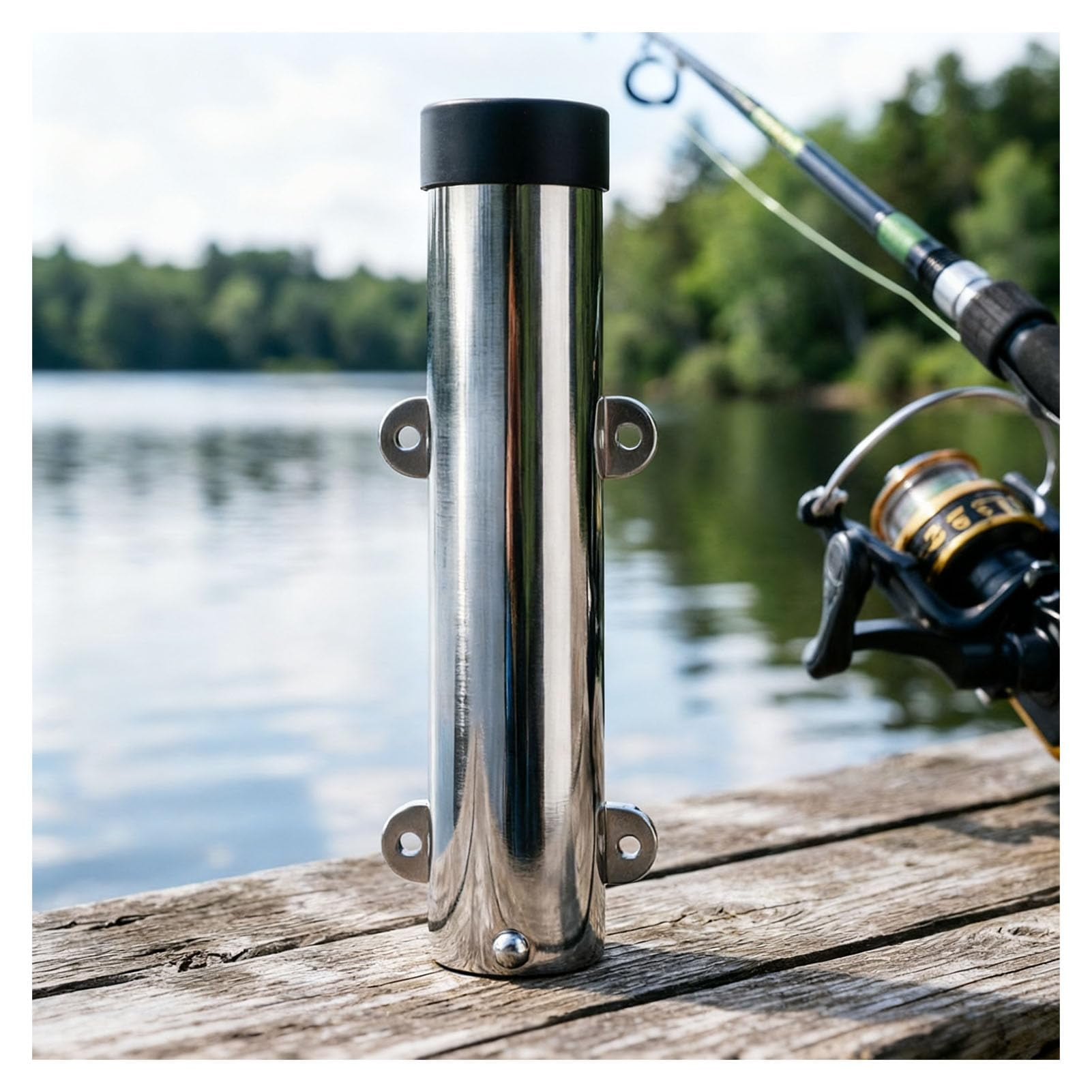 Stainless Steel Side Mount Rod Holder for Boat Fishing 10 46mm Inner Diameter