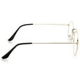 thumbnail image 4 of grinderPUNCH Vintage Inspired Round Gold Metal Frame Clear Lens Glasses, 4 of 5