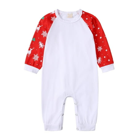 

Matching Family Sets Christmas Casual Printed Jumpsuit Romper Home Wear christmas pajamas