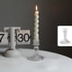 thumbnail image 4 of Candelabro de cristal - Candelabro vintage de 6,5" y 3,9" en relieve cristalino para decorar la mesa de comedor, 4 of 6