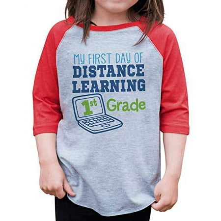 

7 ate 9 Apparel Distance Learning 1st Grade Red Shirt