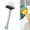 Gray, variant on 2-in-1 Hair Brush Cleaner Tool, Effortlessly Removes Hair & Dust from Combs, Mini Cleaning Rake with Pick & Bristles for Home and Salon Use