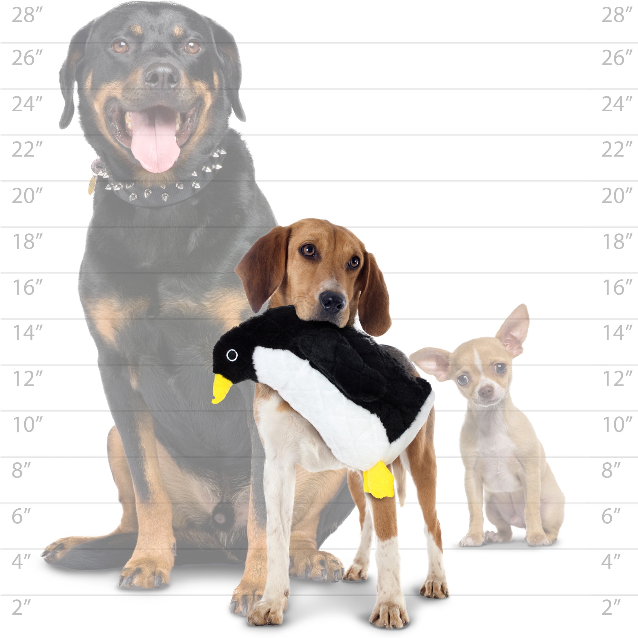 Mighty Arctic Penguin Durable Plush Squeaky Dog Toy