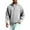White, variant on Mens Big and Tall Quarter Zip Pullover Trendy Long Sleeve Henley T-Shirts, Size S-4XL