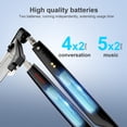 thumbnail image 4 of IOWODO Smart Glasses for Men and Women, Open Ear Bluetooth Audio Glasses, Sunglasses Built in Mic & Speakers, Blue Light Filter & UV Pretection Polarized Lenses, IP65 Waterproof Bluetooth Sunglasses, 4 of 6