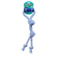 thumbnail image 2 of Mammoth Flossy Chews Winter Fresh Cottonblend Twin Tug with Handle Rope Dog Toy, Medium, 20", 2 of 5