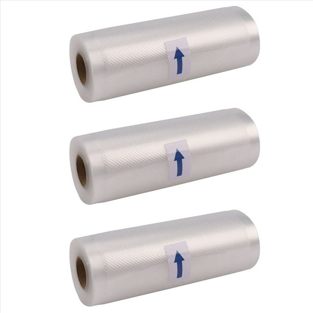 3X Sellador Texturizado Sous Vide Saver Roll Bolsas de VacíO Almacenamiento de Cocina Alimentos - 15X500Cm