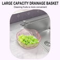 thumbnail image 2 of 2 Pack Multi-Functional Drain Basket New Drainage Basket Funnel Kitchen Sink Drain Basket Durable Vegetable and Fruit Washing Drainning Basket Cleaning Bowl for Food, 2 of 6