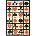 thumbnail image 5 of SAFAVIEH Chelsea Decker Poker Lovers Wool Area Rug, Ivory, 1'8" x 2'6", 5 of 6