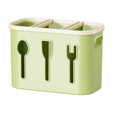 

Flybaeast Rack Chopstick Tube Wall Mounted Non Punching Chopstick Cage Kitchen Household Drain Chopstick Rack Three Layer Grid Chopstick Cage (B)