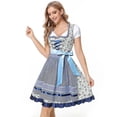 thumbnail image 1 of Vestido Dirndl alemán para mujer, Oktoberfest bávaro, Carnaval, disfraces de Halloween, disfraz de 3 piezas, traje de sirvienta de cerveza, novedad de 2023, 1 of 5
