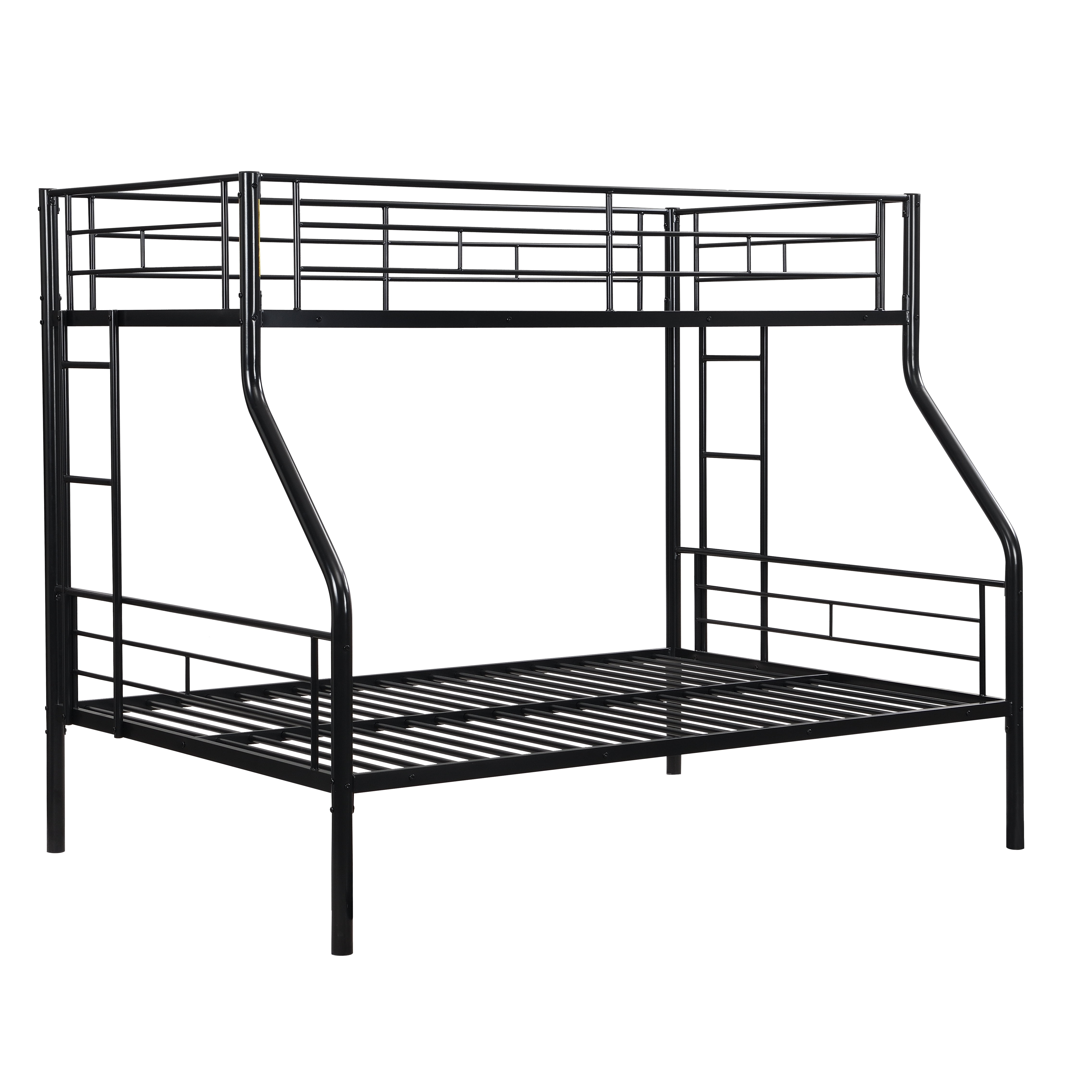 Twin Over FULL Metal Bunk Bed, No Box Spring Needed, Large Under Bed Storage