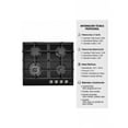 thumbnail image 4 of Parrilla a gas empotrable Maxims 4 quemadores vidrio templado negro, 4 of 5