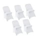 thumbnail image 5 of 5 fundas de licra para silla plegable, universales, impermeables y ajustables, para otras sillas. blanco, 5 of 9