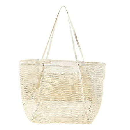 

Clearance Fall Decorations for Home! Hmlai Storage Bag Single Shoulder Strap Pocket Beige (Qty: Beach Bag*1) Storage Bins Kitchen Organizers and Storage Closet Organizers and Storage Clearance Sale