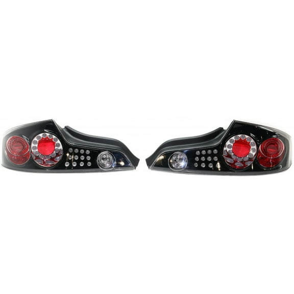 For Infiniti G35 Tail Light Assembly 2003 2004 2005 Pair | Halogen | Black Interior | Clear Lens | Coupe IN2811106