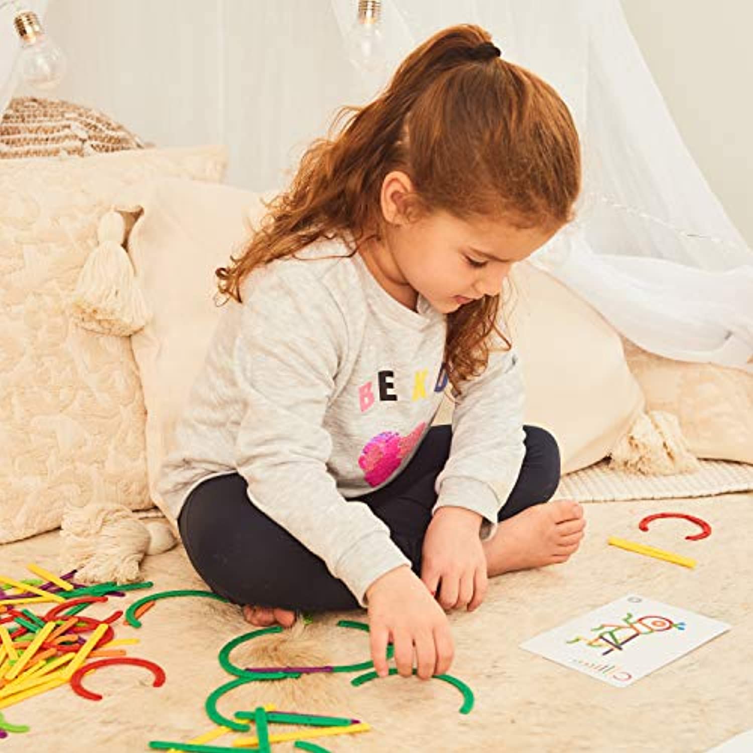 edxeducation GeoStix Letter Construction Set - 200 Connecting