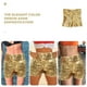 thumbnail image 3 of unbranded Shorts De Lentejuelas Doradas Para Mujer Con Estilo Y En Uso Deportivo Y, 3 of 6