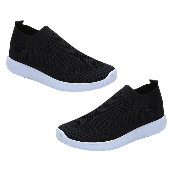 1 par de zapatos deportivos para mujer, transpirables, de suela fina, para usar en las cuatro estaciones.