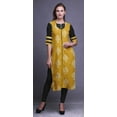 thumbnail image 2 of Bimba 3/4 Sleeve Printed Long Indian Straight Kurtis For Women Summer Wear Tunic, 2 of 6