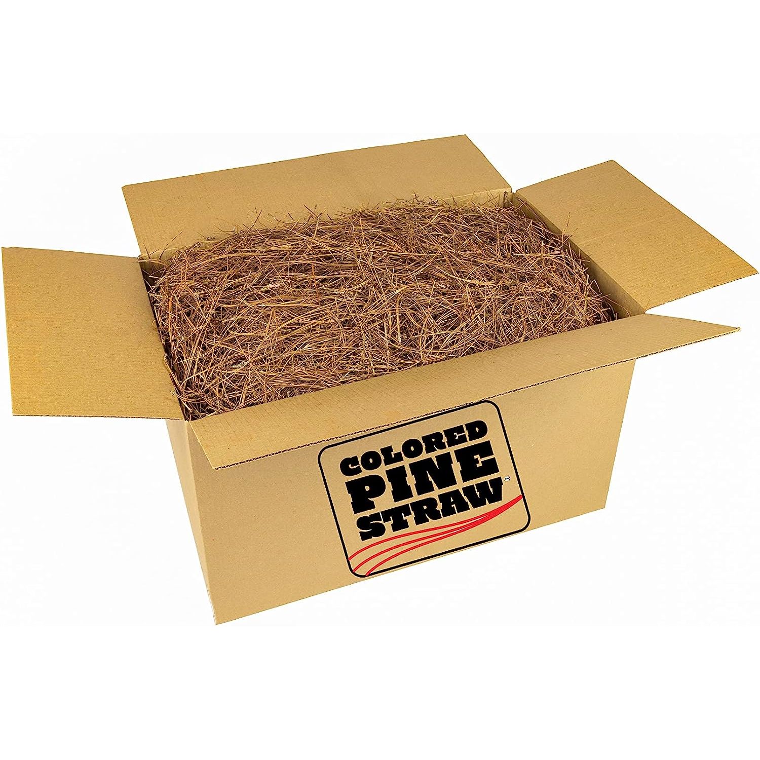 Longleaf Pine Straw Loose in Box for Landscaping NonColored Covers Up to 90 Square Feet