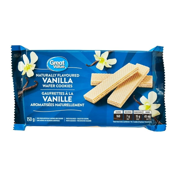 Great Value Vanilla Wafer Cookies, 150 g Walmart.ca
