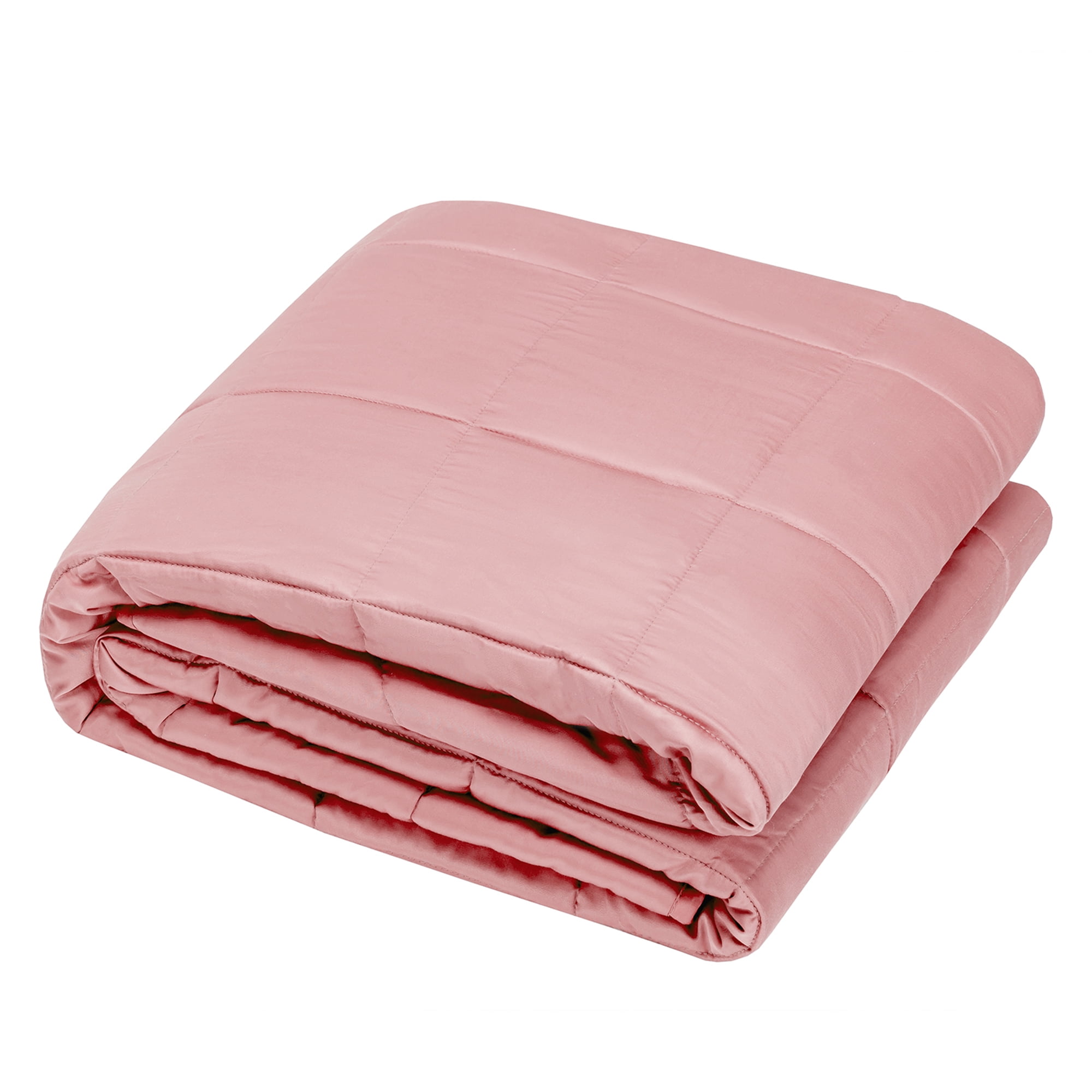 Gymax 20 lbs 60'' x 80'' Weighted Blanket w/ Bamboo Fabric Cover Pink