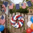 thumbnail image 7 of 250th Anniversary Foam Ball Wreath, 13.8 inch 4th of July Summer Soft Touch Foam Wreath for The Front Door, Handcrafted Memorial Day Artificial Wreath for Indoor and Outdoor, 7 of 7