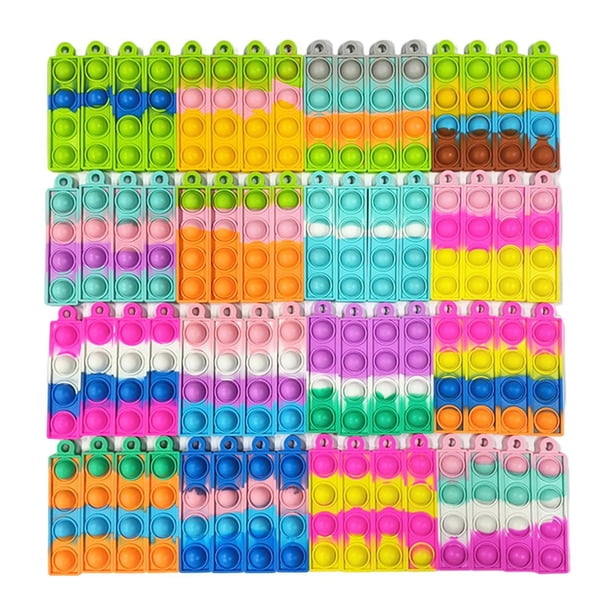 Pop Keyring Party Bag Fillers Stress Relief Sensory Toy El mejor regalo para niños niñas