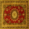 thumbnail image 1 of Ahgly Company Indoor Square Persian Yellow Traditional Area Rugs, 7' Square, 1 of 4