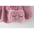 thumbnail image 6 of Infant Baby Girls Winter Coat Faux Fur Fleece Outwear Hooded Thick Warm Jacket With Bag, 6 of 7