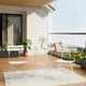 thumbnail image 4 of QinaQin Juego bistró plegable de 3 piezas con 1 mesa y 2 sillas, estructura metálica para balcón, patio, jardín o espacios pequeños, 4 of 8