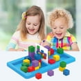 thumbnail image 3 of sunsanly Kids Cube Building Block Game 2 Players Battle Geometric Cube Stacking Matching Parent-child Interactive Board Game Educational Toy Boys Girls Gift, 3 of 8
