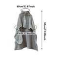 thumbnail image 3 of Dog Bathrobe, Microfiber Super Absorbent Pet Towel, Quick Drying Robe for Dogs Cats, Double Layer Hooded Warm Bath Towel, for Large Medium Small Pets After Bath Pool Beach,M, 3 of 4