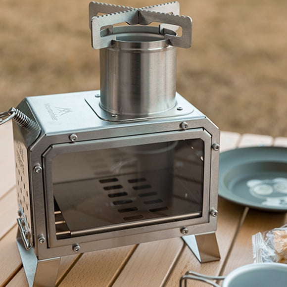 Réchaud d'Extérieur,Poêles Portatives en Acier Inoxydable Portatives Pique-Nique en Acier Inoxydable Bbq Bois de Chauffage Pique-Nique en Acier Inoxydable Réchauds d'Extérieur en Acier Pique-Nique Bbq Qisuo Buzhi Siuke Huiop Réchaud d'Extérieur Extérieur
