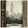 thumbnail image 1 of Great BIG Canvas | Rolled Marco Fabiano Poster Print entitled City Skyline New York Vintage Square, 1 of 4